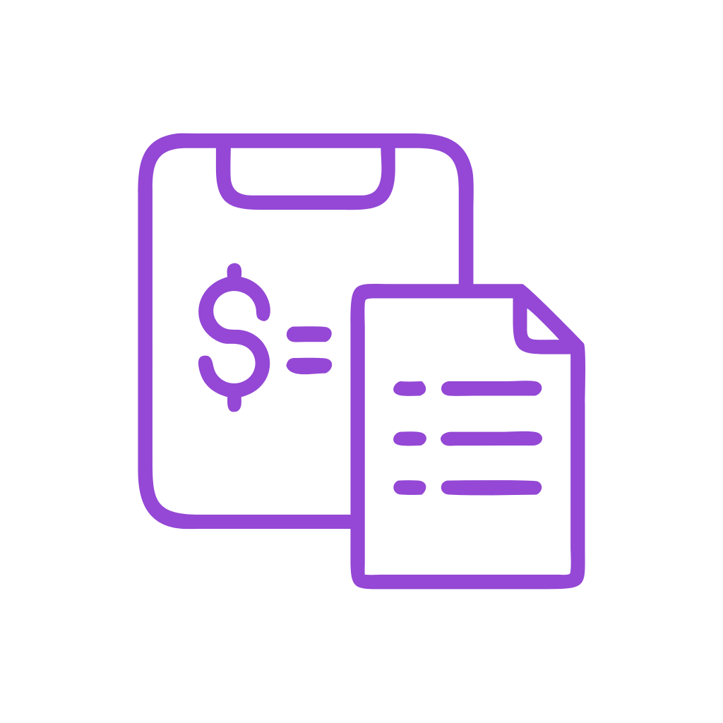 Bookkeeping and Financial Reporting Icon